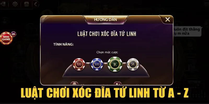 Luật chơi Xóc Đĩa Tứ Linh từ A - Z